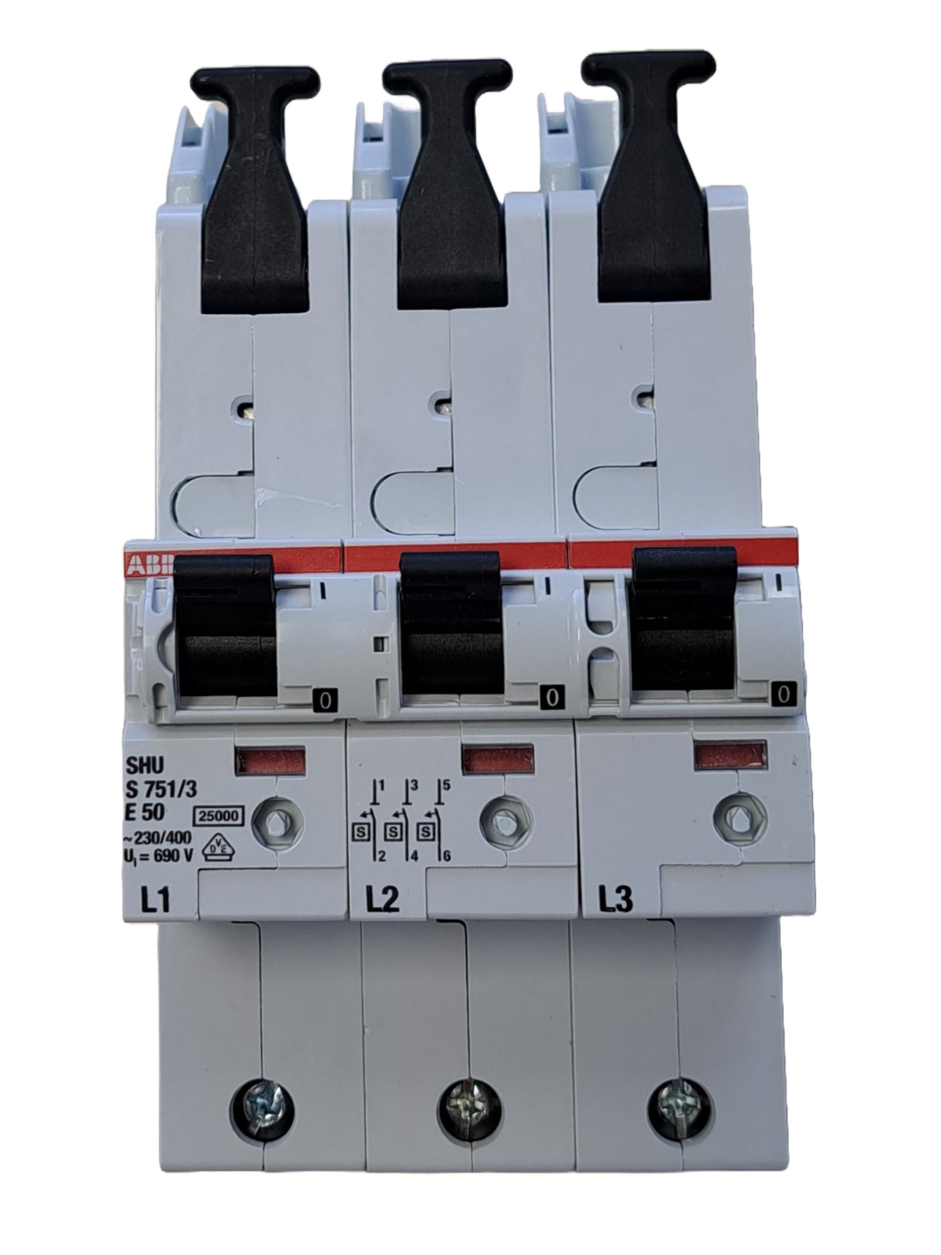 ABB SLS/Hauptsicherungsautomat E 50A 3-pol CU- Schienenmontage