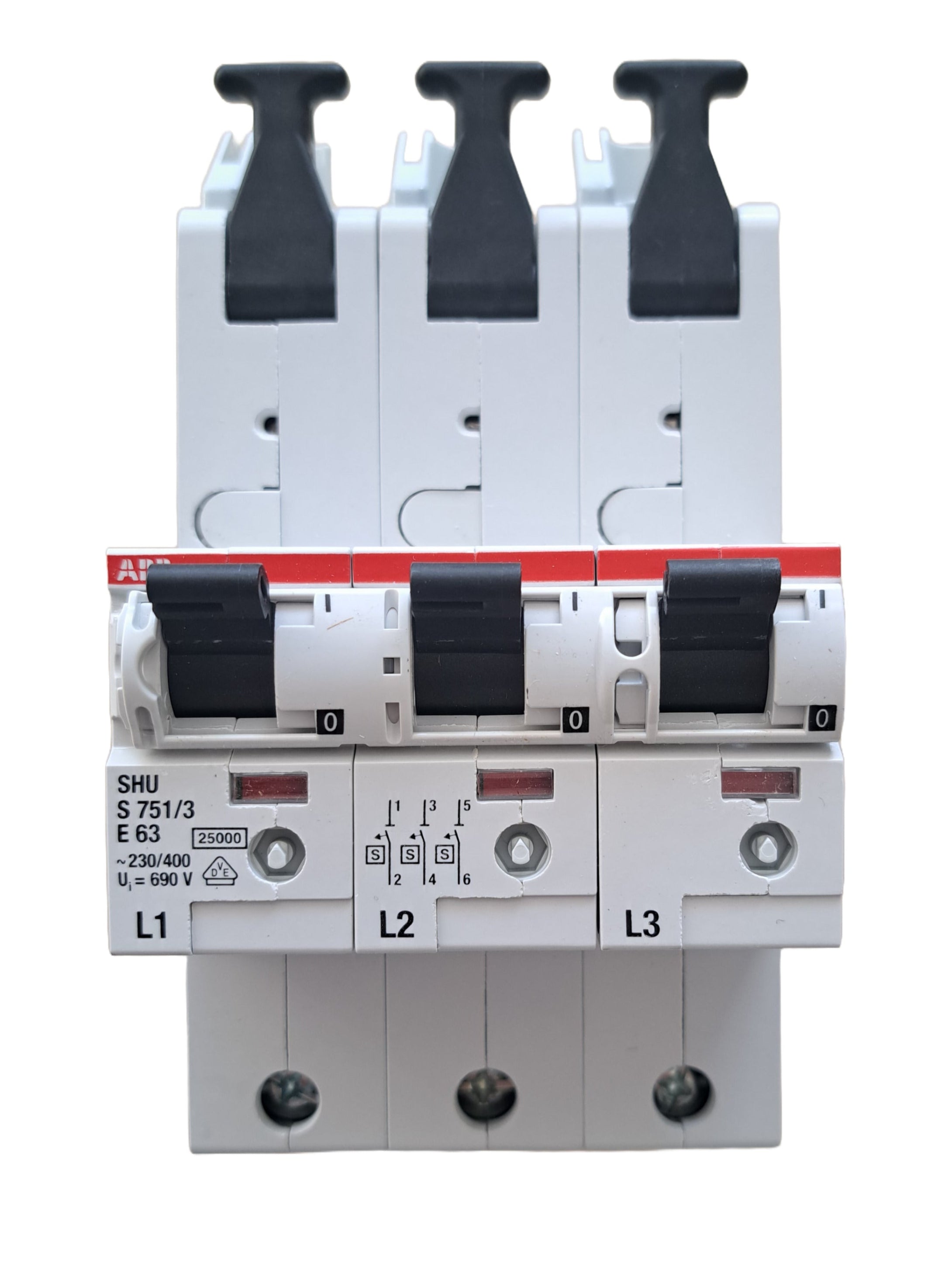 ABB SLS 63A 3-pol Schienenmontage S751/3-E63